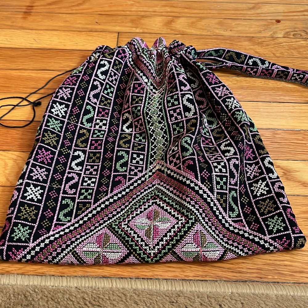Embroidered Drawstring Bag - image 2